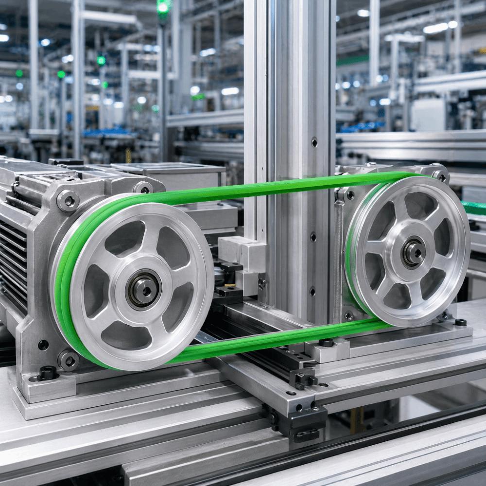 10m Length Round Drive Belt Green Color Urethane Belting PU Round Belt For Conveyor Machine
