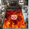 Eintracht Frankfurt Football Print Crystal Velvet Rug, Comfortable Water Absorbent Non Slip Indoor Floor Carpet