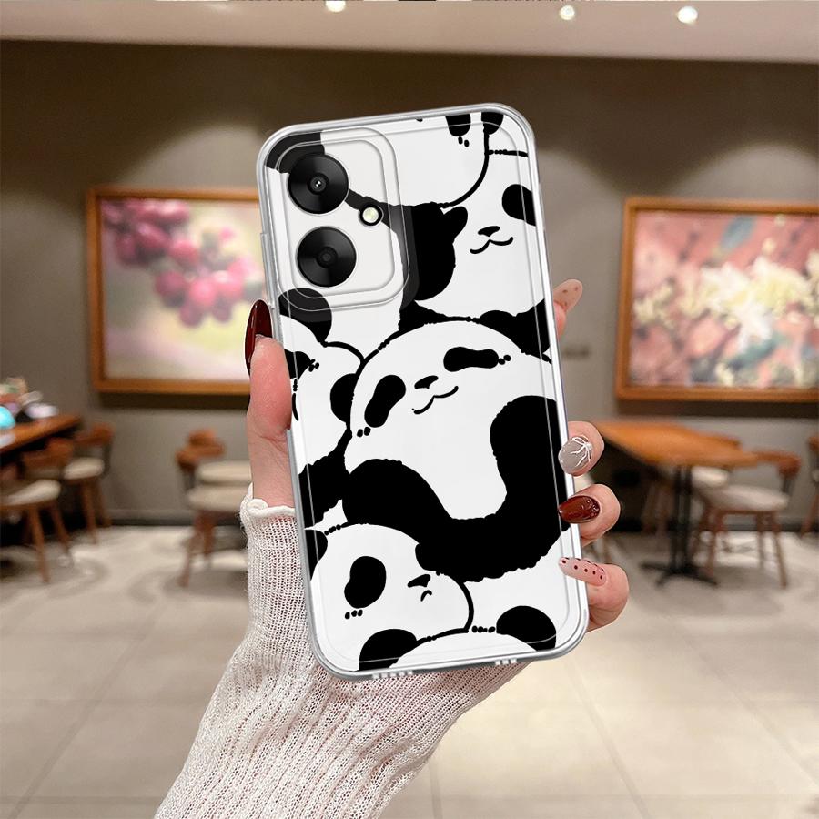 Милый Панда Забавный Мягкий Чехол для Телефона для Xiaomi Poco X3 Pro X3 NFC