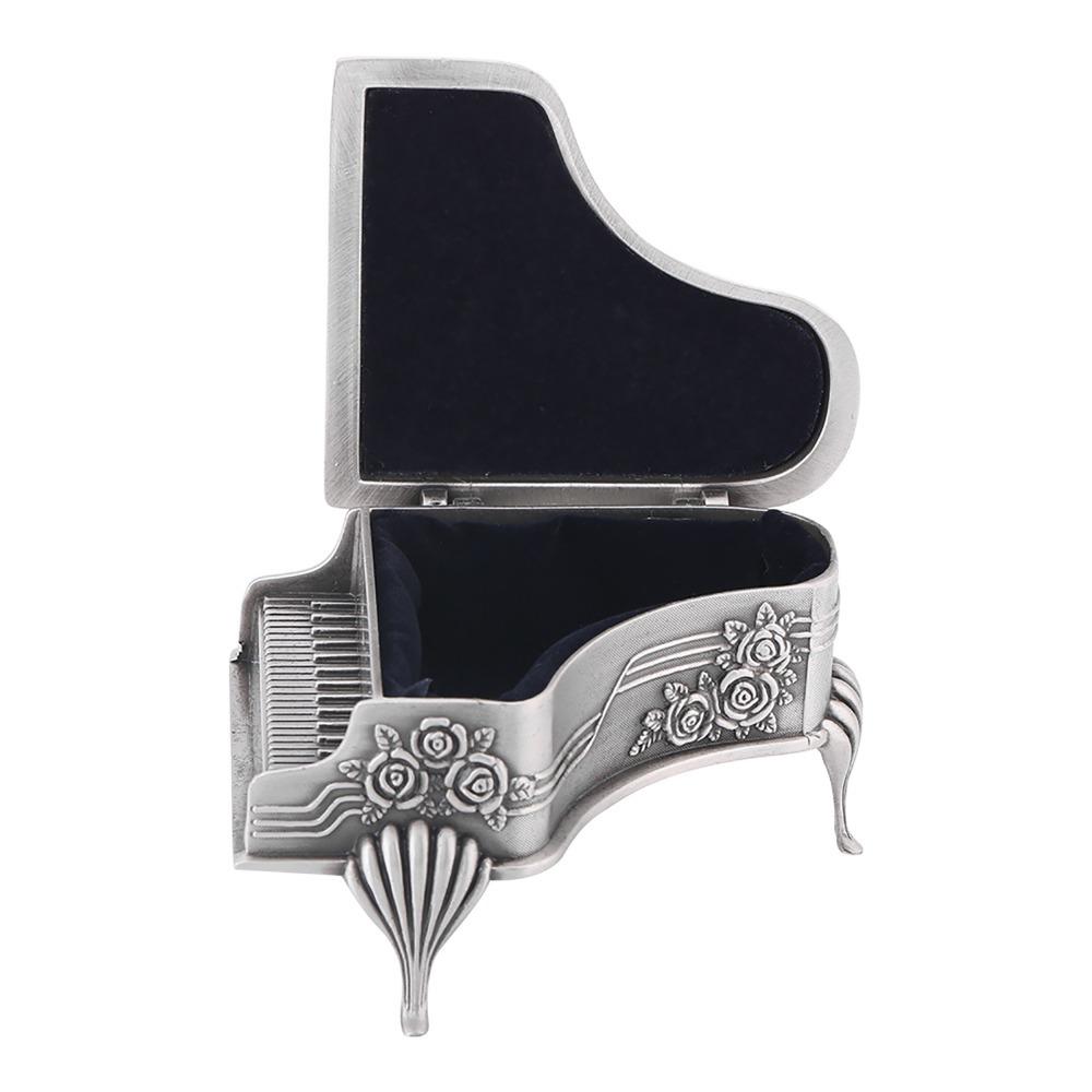 Piano Piano Shaped Jewelry Box Zinc Alloy Jewelry Organizer Box Jewelry Storage