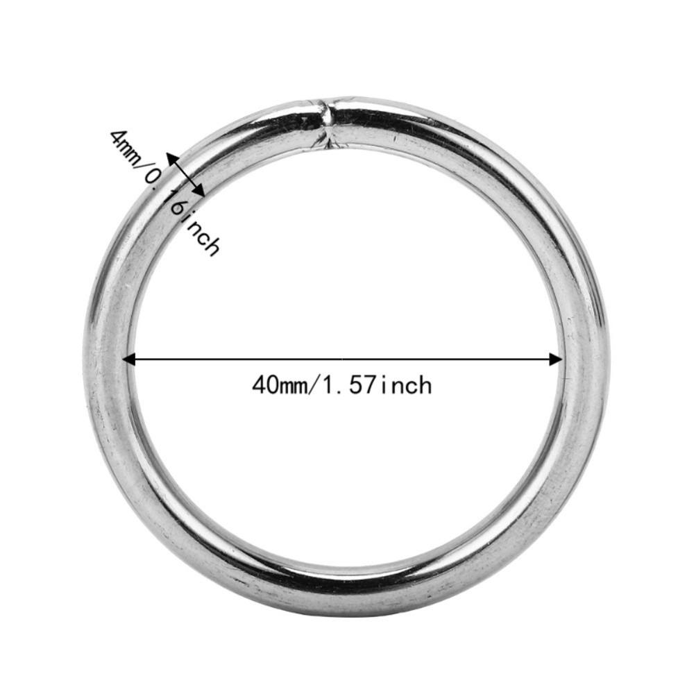 10pcs Solid Seamless Heavy Duty O Rings Multifunctional Multi-Purpose O Rings For Belt Rigging