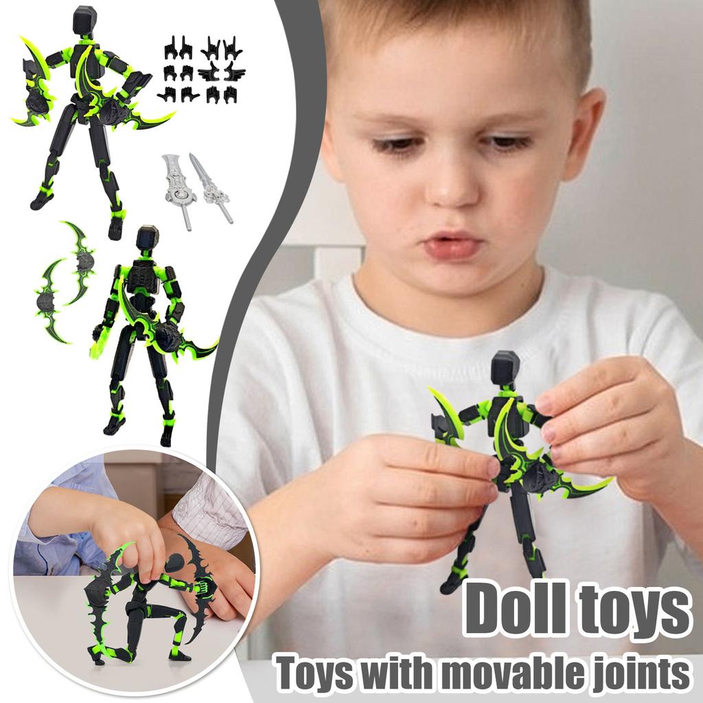 Mobile Doll Set, 3D Printed Titan Robot Mobile Doll, Posable Mobile Doll, Suitable For Collectors, Desktop Decoration