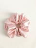 French Satin Scrunchie: Elegant Solid Color Hair Accessory