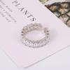 European & American Retro Open Adjustable Zircon Ring - Hip-Hop Style for Women