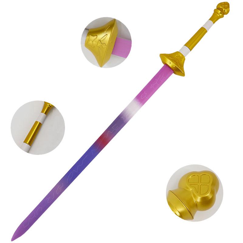 Demon Hunter Cosplay Set: Lumie Sword, Mira's Knife, Bamboo Sword - Soft Rubber Children's Toy Weapons
