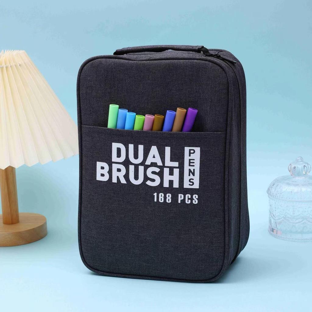 Детские двухсторонние мягкие акварельные ручки - Смываемые, кисти на водной основе