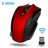 Ergonomic 6 Keys 1600DPI 2.4GHz Wireless Gaming Mouse USB Receiver for PC Laptop