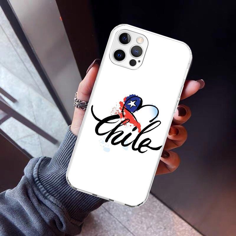 Chile Flag Phone Case For iPhone 17 Air 16 15 Pro Max 14 Plus 13 Mini 12 11 Cover 7 8 SE Silicone Shell Print Fundas 17 Air 16 1