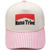 Mama Tried embroidery color matching truck driver hat European and American men's and women's casual sunshade dad hat