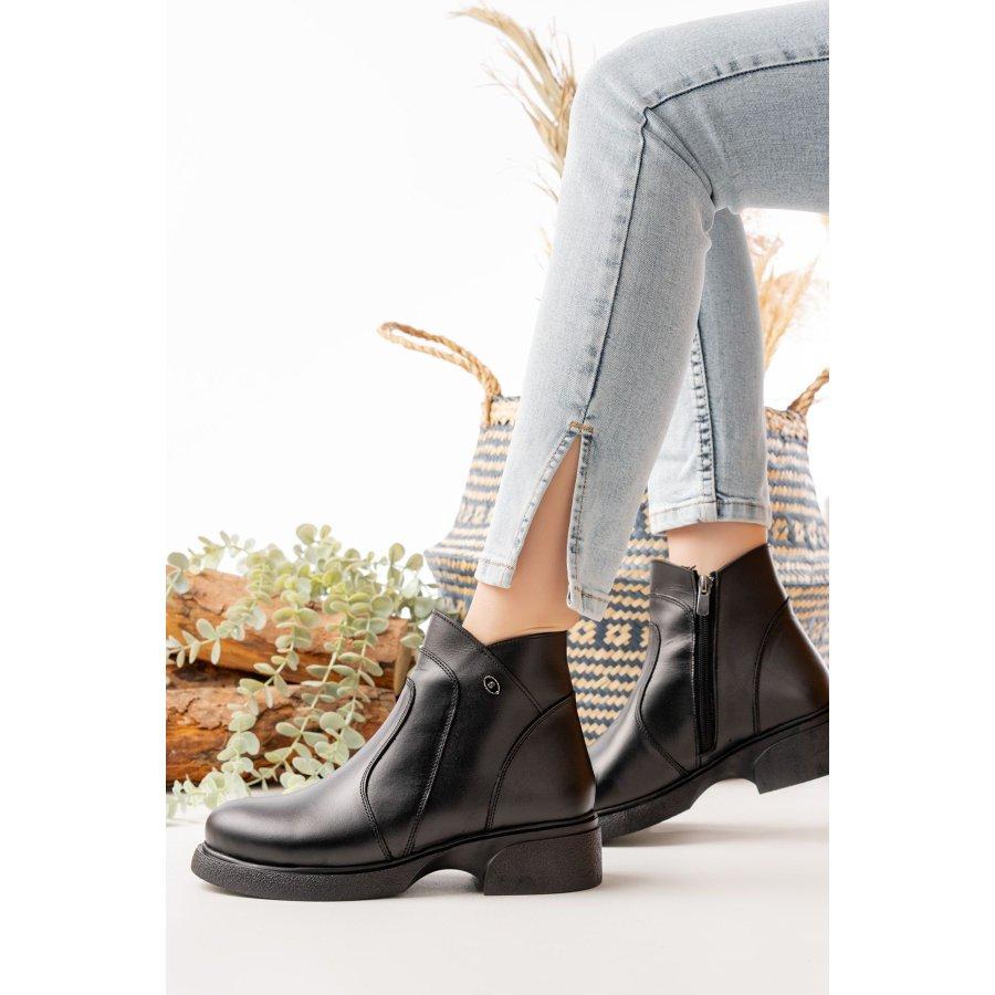 Женские повседневные ботильоны из натуральной кожи на низком каблуке