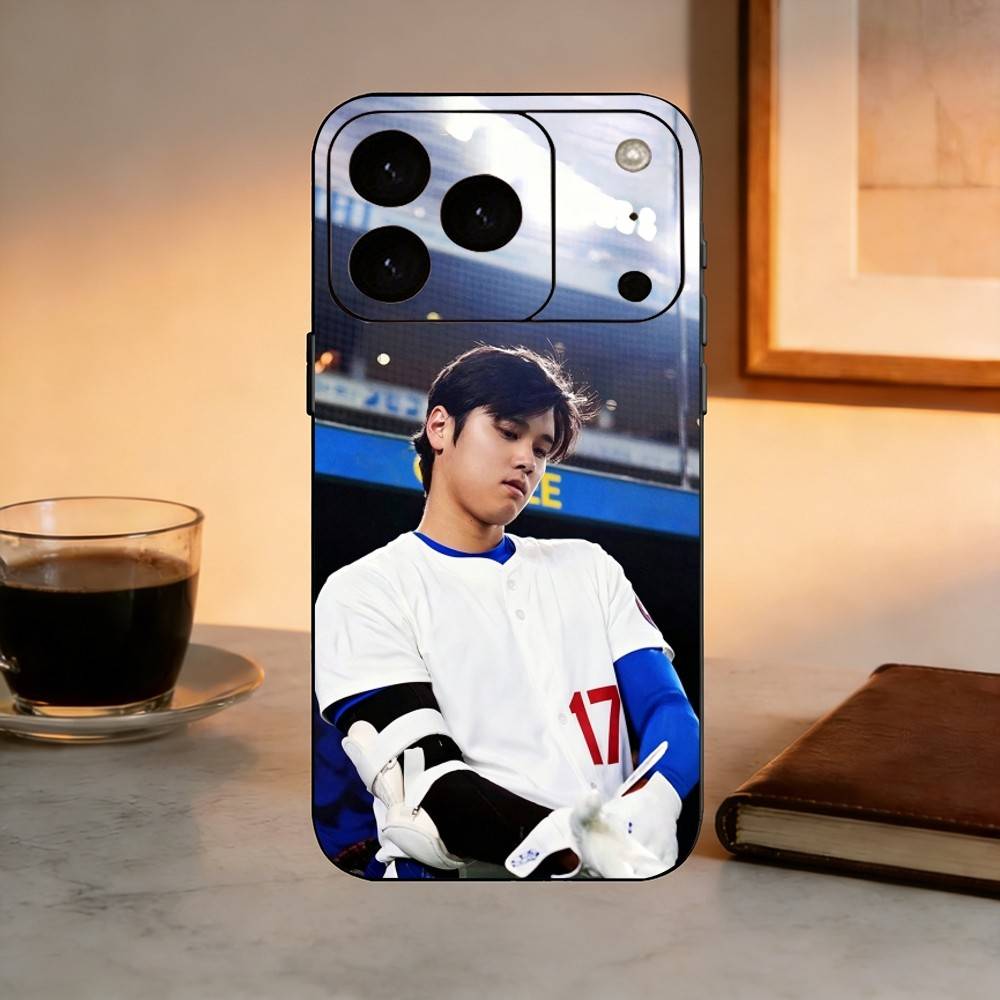 Baseball 17 S-Shohei O-Ohtani  Phone Case For iPhone 17,16,15,14,13,12,11 Plus,Pro Max,XS,Soft Silicone Black Cover