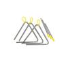LuceLuce Triangle Percussion Set, 3-Piece Set with Mallets, 6-inch, 14cm Sides
