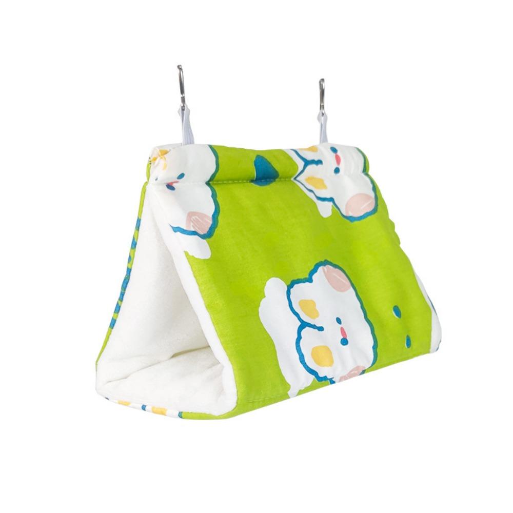 Мягкий теплый гамак в виде попугая, мультяшное треугольное хлопковое гнездо, переносная кровать для сна домашних животных