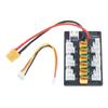 6 Port XT60 Head Balance Charging Board XT30 Parallel Charging Plate 20A Durability for Efficient Battery Charging