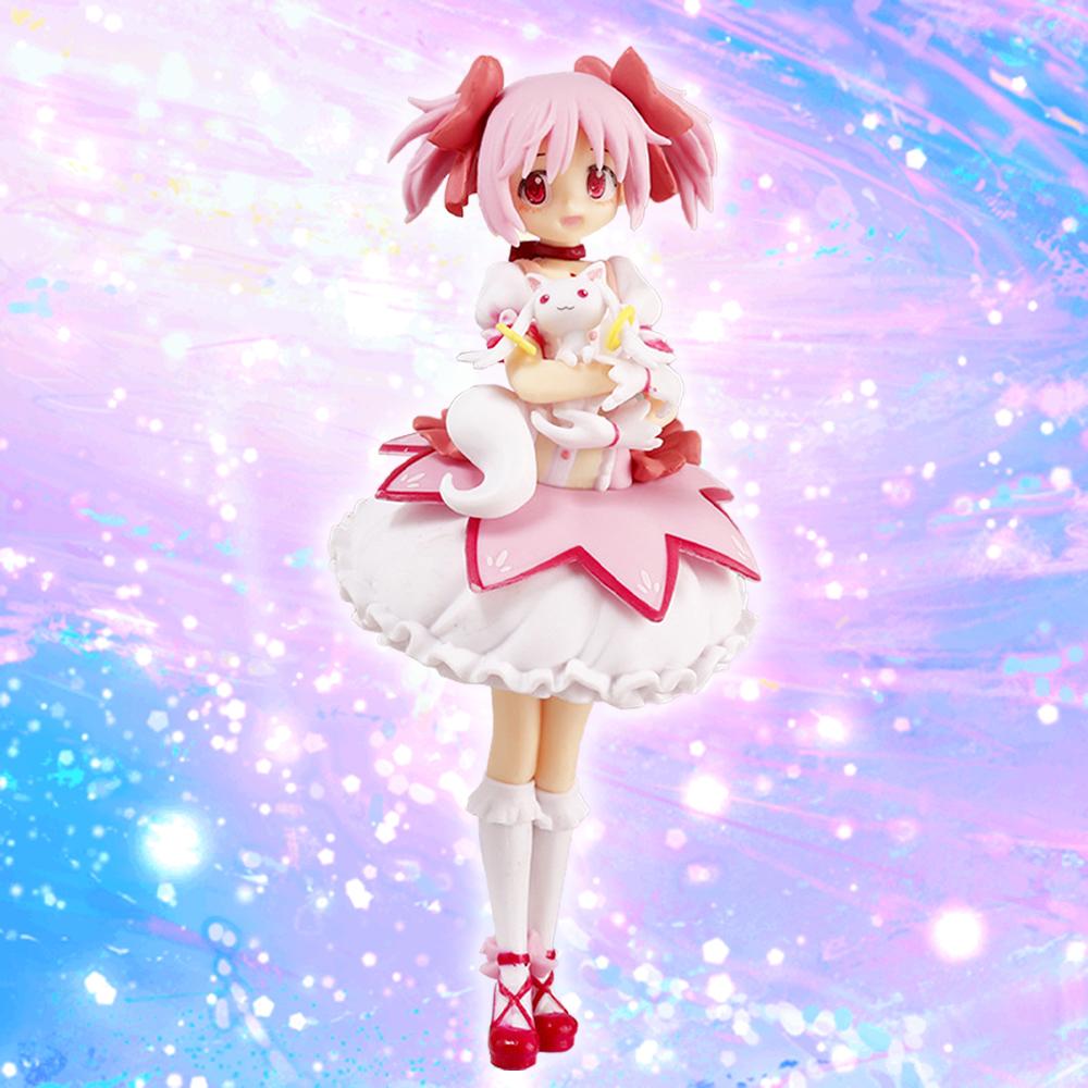 18 см Puella Magi Madoka Magica Аниме Фигурка Канаме Мадока Экшн-фигурка Магическая Девочка Модель Декор Статуэтка Куклы Игрушки Рождественский Подарок