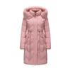 Padded clothes women's winter new padded clothes large fur collar medium length thickened waist padded jacket