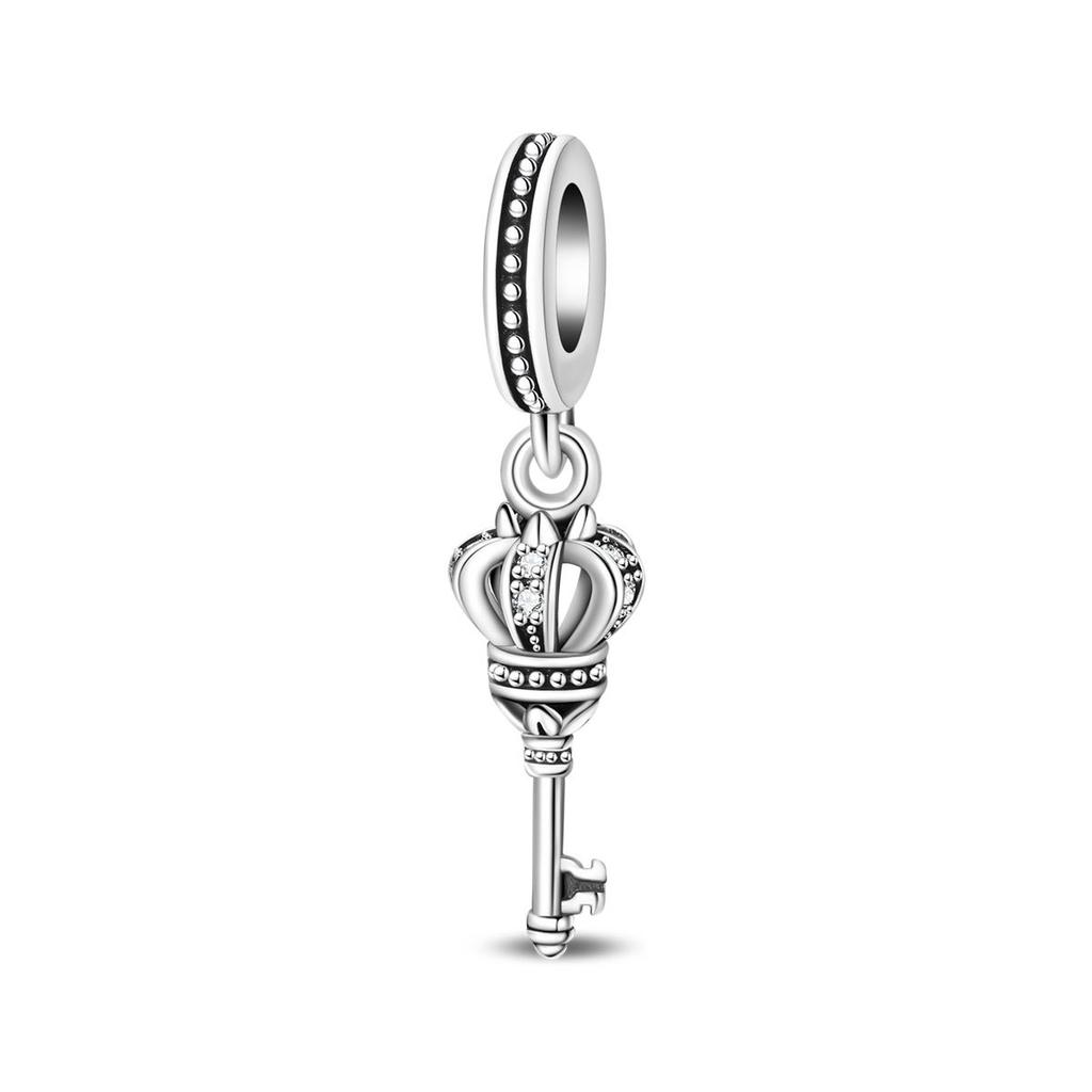 Charming Lucky Charm Key Heart Lock Beaded Bracelet Accessory