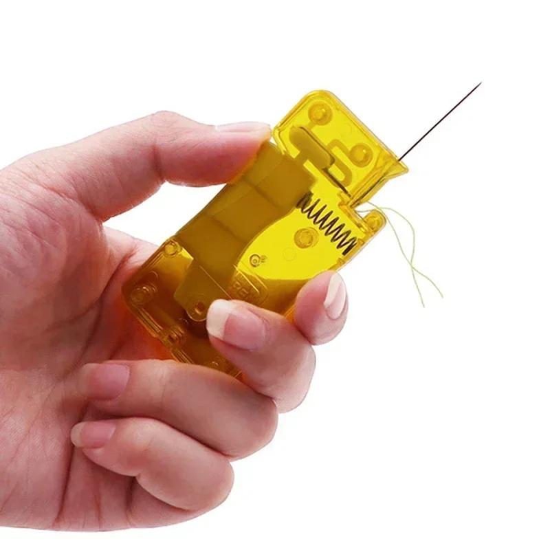 Пластиковая ручка, нитеобрезатель, нитевдеватель, швейный инструмент, направляющая игла для пожилых людей, простое устройство, автоматический инструмент, швейные аксессуары