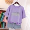 Female  L-5XL T Shirt Plus Size Tshirt Short Sleeve Cartoon Women Top Summer Sweet Couple O Neck Oversized T Shirts