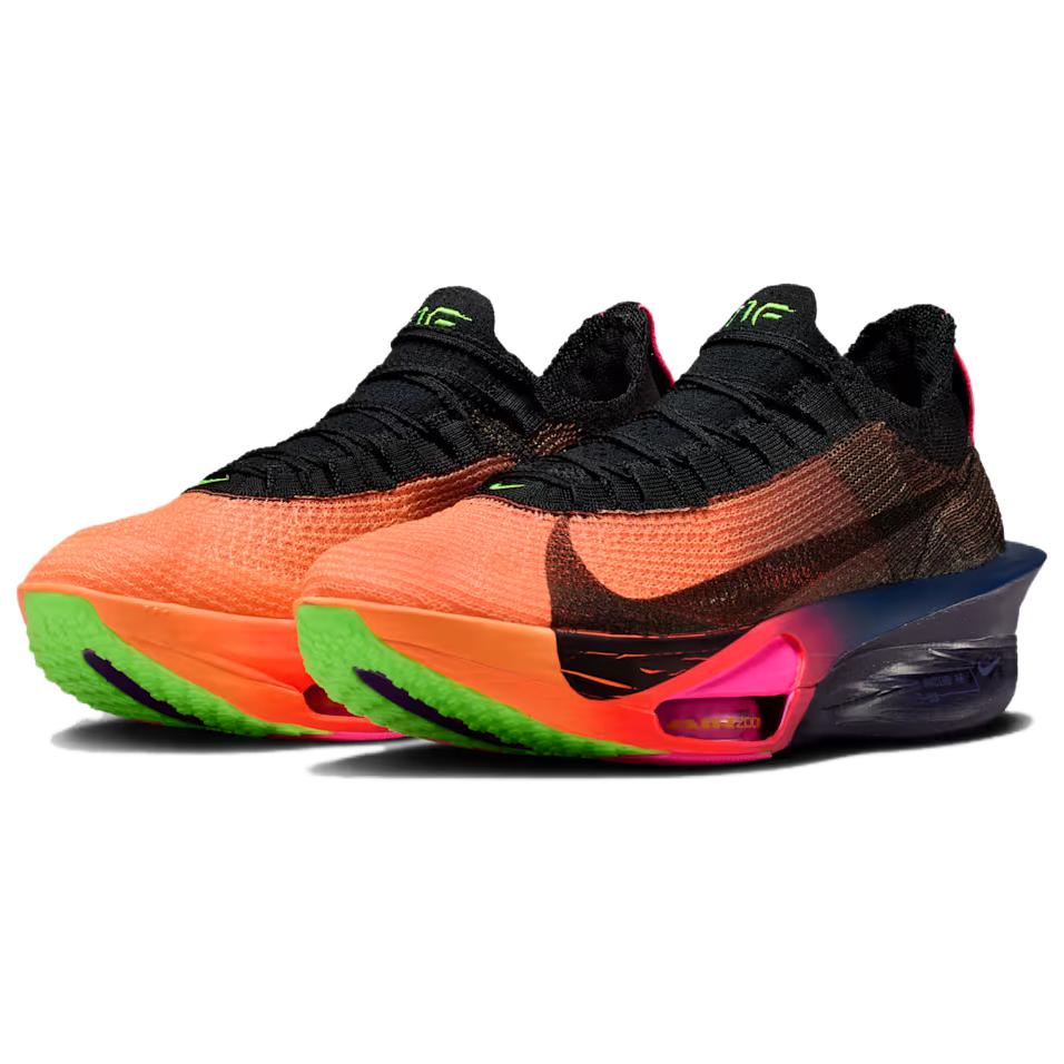 Nike Air Zoom Alphafly Next% 3 Дышащие и упругие беговые кроссовки Женские Черно-оранжевые IO9559-800