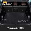 For Smart #3 2024 2025 2026 Car Rear Trunk Mats TPE Rear Seat Backrest Protective Pad Cargo Liner Anti-Kick Pad Accessories