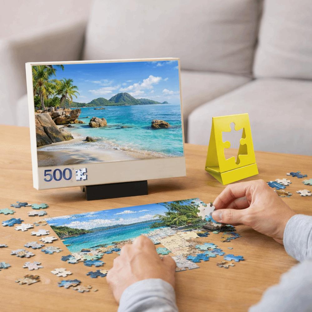 Stable Support Puzzle Box Stand Plastic Puzzle Storage Rack Photo Frame Stand  Table