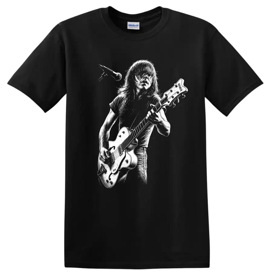 Футболка-трибьют Malcolm Young Rock Legends Портрет гитариста