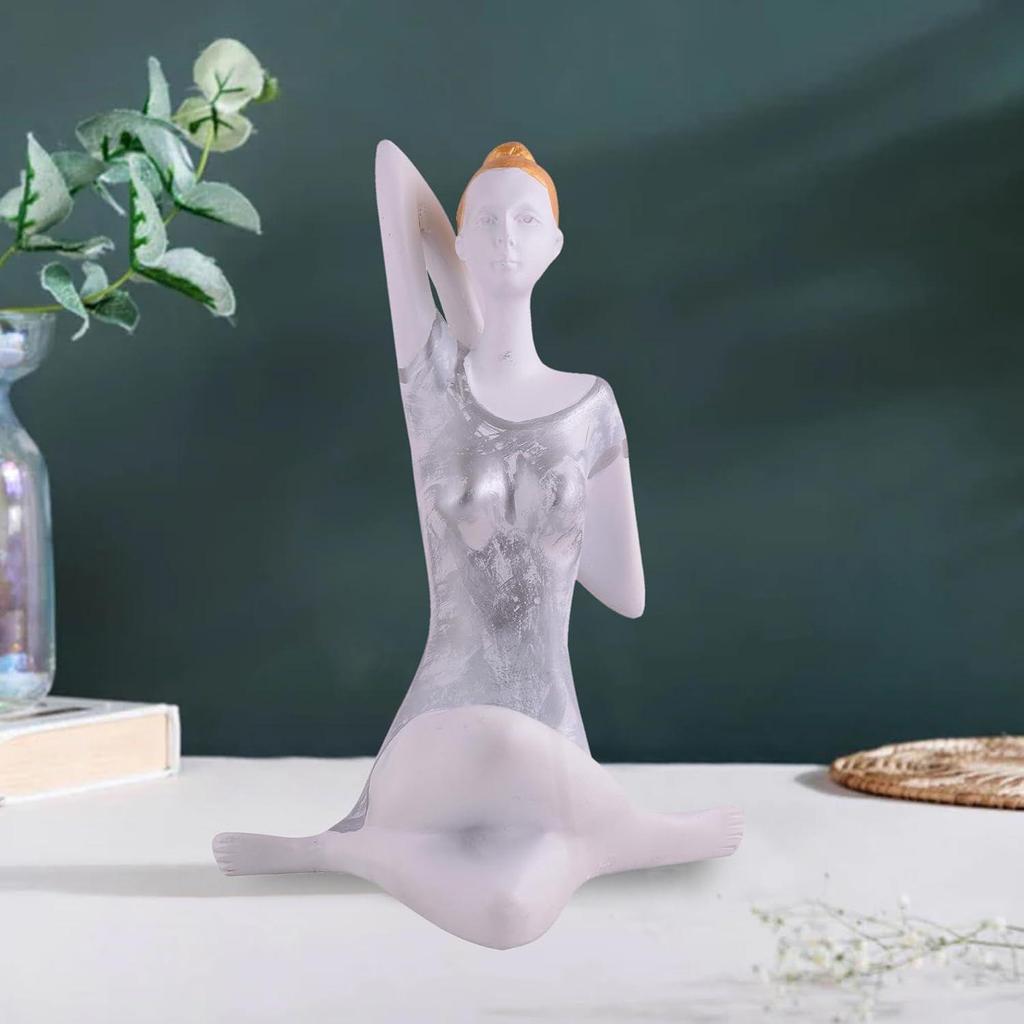 Yoga Lady Home & Office Decor Showpiece