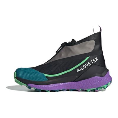 Stella McCartney x Terrex Free Hiker GORE-TEX Черный Сиреневый Зеленый Унисекс Кроссовки Основной Черный Полу-Вспышка-Зеленый Насыщенный Сиреневый IG0019