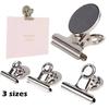 2 Pcs Metal Round Office Binding School Supplies Fridge Magnetic Stickers Clips Wall Memo Note Message Whiteboard Magnet Tools