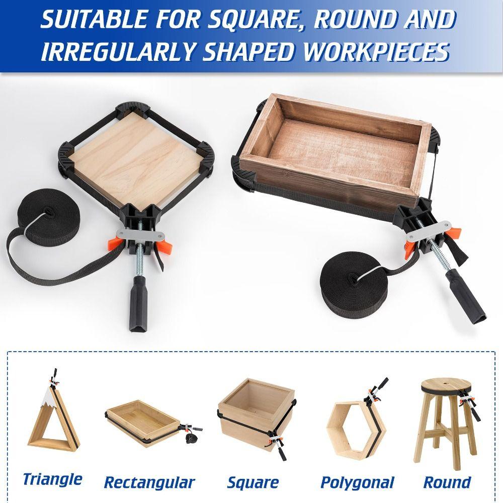 Multi Function Strap Clamp Adjustable Frame Clamp Easy to Use Corner Clamp Picture Frame