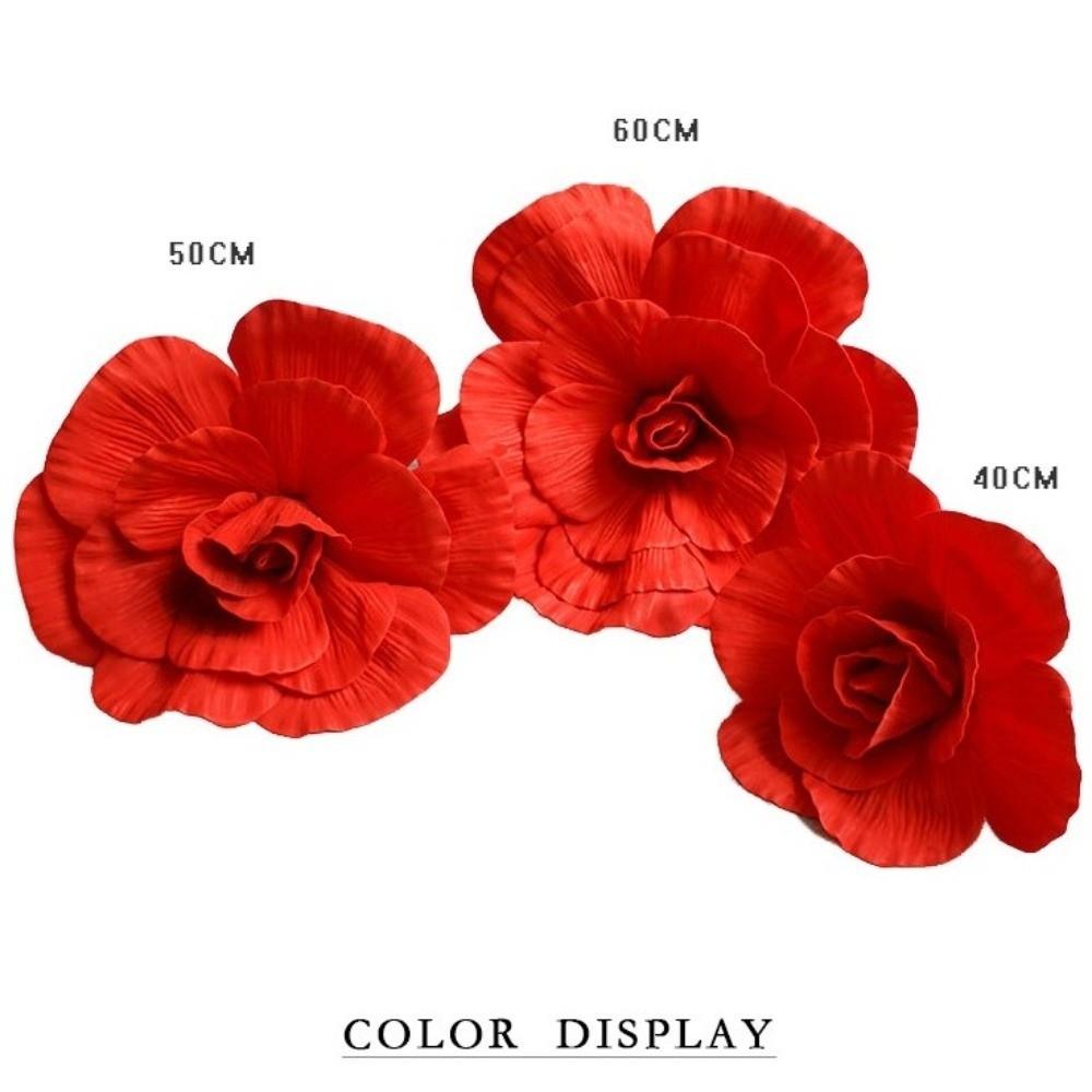 Giant Size Giant PE Foam Rose PE Foam Material Wedding Backdrop Decoration Road Cited