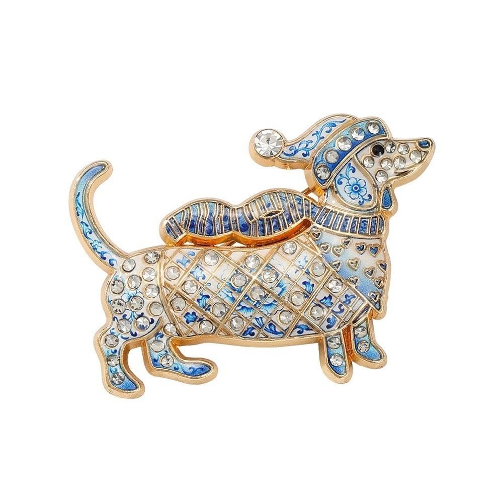 Crystal Rhinestone Lapel Pin Sparkly Enamel Brooch New Christmas Brooch Women