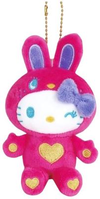 Коллекция маскотов Hello Kitty Цветной кролик Малиновый 198907-24