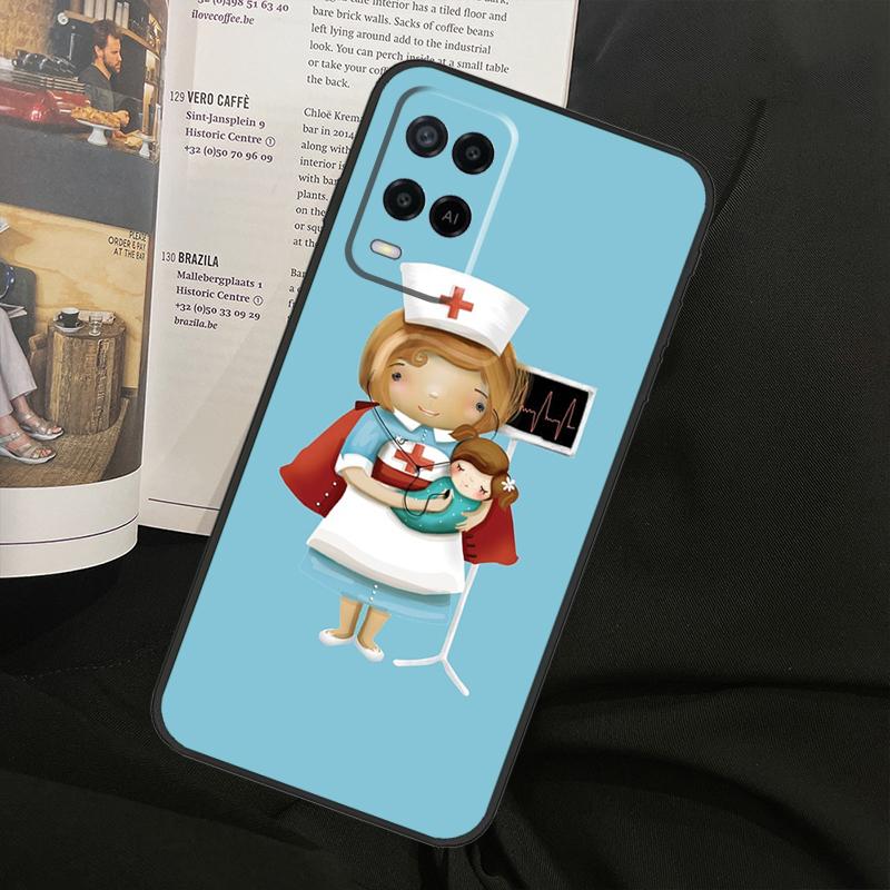 Medicine Doctor Nurse For Oppo A78 A98 A80 A40 A60 A18 A38 A58 A15 A17 A77 A74 A94 A54 A57S A16 A76 A96 Phone Case
