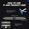 Sabary 4 Pcs Fidget Pen Spinner Pen with LED Light Multi Functional Cool Anxiety Gift Help Stress Reducer Thinking Ballpoint Rotating Anti Stress