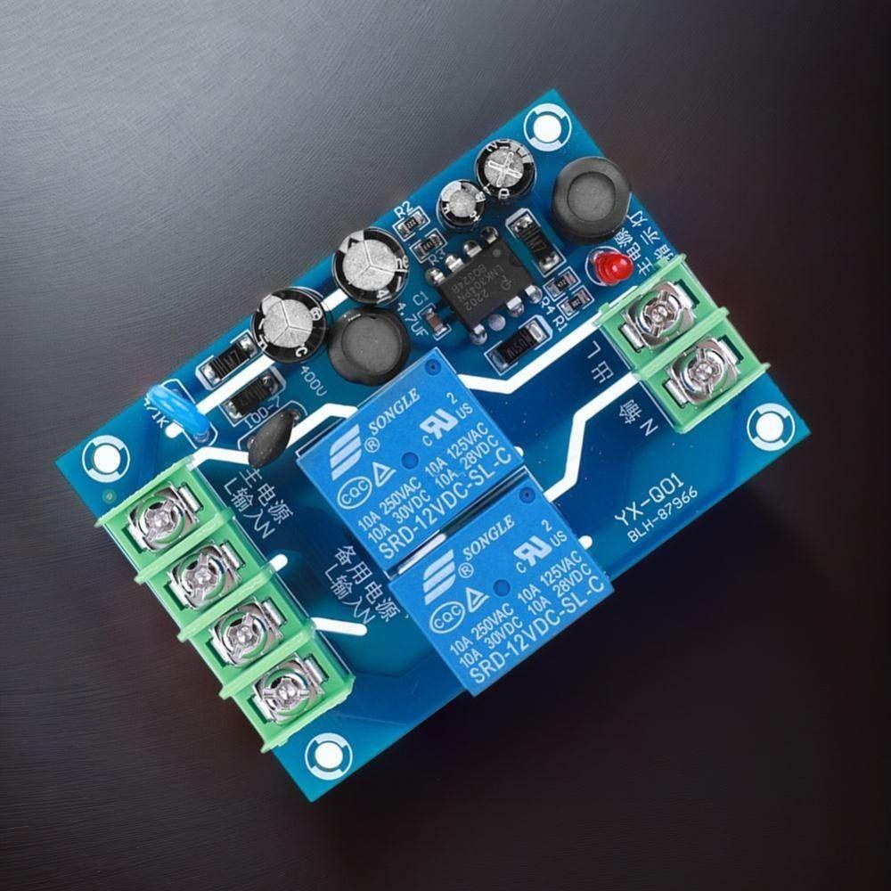 New 220V Power Automatic Switcher 10A 2 In 1 Switch Board Module Power Supply Out Power Switching Control Board
