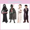 Darth Vader Costume Kids Jumpsuit Jedi Suit Cape Mask Girls Cosplay