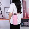1000ML Water Bottle Sleeve Portable Neoprene Pouch Holder Sleeve Non-slip with Adjustable Shoulder Strap Water Jug Carrier Pouch