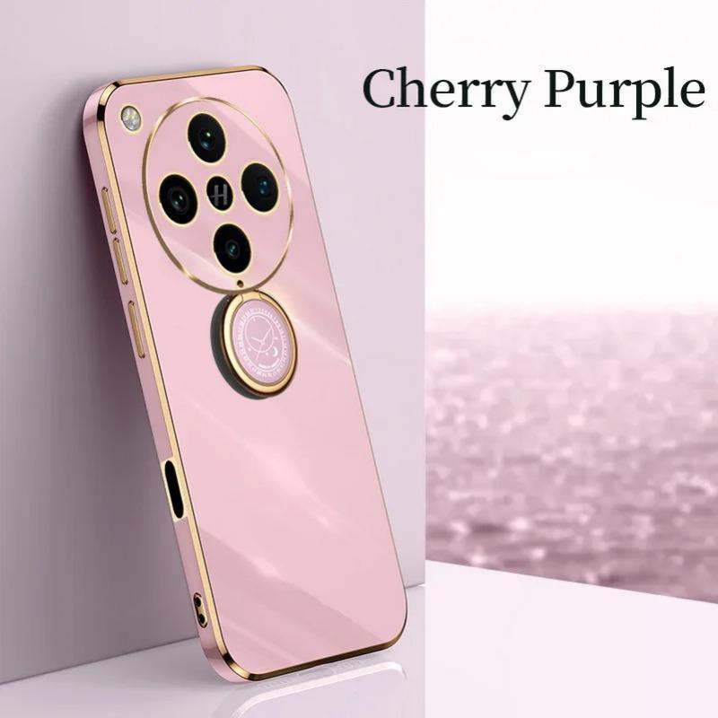 Чехол-держатель для кольца на палец для OPPO Find X8 Pro X8 Find X7 Ultra X6 Pro X5 Lite Reno 12F 12 Pro 11 10 Мягкий силиконовый чехол с покрытием