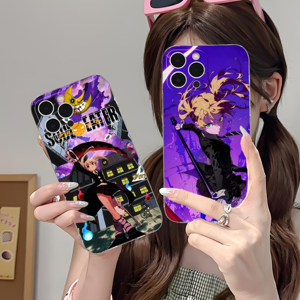Чехол для телефона Soul Maka Albarn для iPhone 16 15 14 13 12 11 X XR XS 8 6 Pro Max Plus Mini Прозрачный Цветная Печать Роскошные Мобильные Телефоны