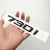swpzb8 3D Letter Fender Emblem Badge Stickers Decal For 7 Series 730d 730i 740i 745i 750i 760i E38 E65 F01 F02 E66 Chrome Glossy Black