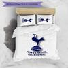 3pcs T-Tottenham Hotspur Design Cover Set - HD Printed Bedding with 1 Cover and 2 Pillowcases - Perfect for Home and Dorm Decor