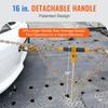 Ratchet Chain Binder 2PCS, 3/8"-1/2" Heavy Duty Load Binders, with G80 Chains 12000 lbs Secure Load Limit, Labor-saving Anti-skid Handle, Tie Down