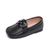 Boys Loafers Children Casual Sneakers Slip-on Flats for Toddlers Boy Kids Leather Shoes Metal Chains Moccasin Formal Casual Soft