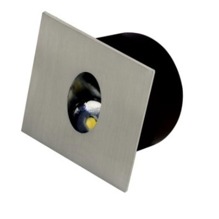 Spot LED - Matchrome - 3W - 4000K - Encastrable - Métal 80x80mm