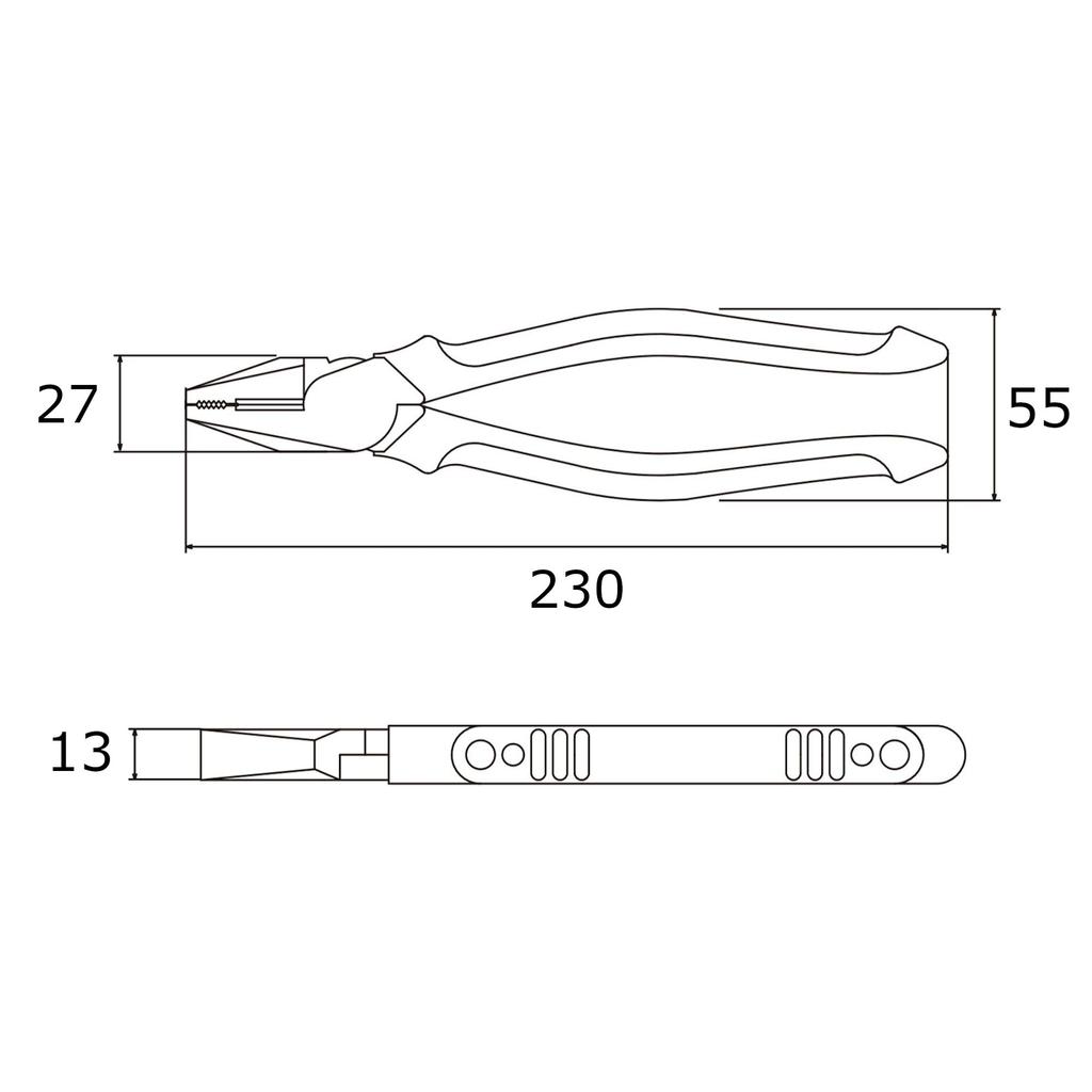 Victor VICTOR Eccentric Ultimate Masterpiece Made by a Genuine Craftsman with Great Attention To PLUS+ pliers/225mm/The detail/[ZM80-225]