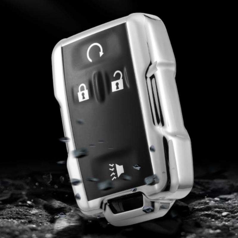 Чехол для автомобильного ключа из ТПУ с 4 кнопками для Chevrolet SUBURBAN Saboban GMC Sierra Canyon Colorado Silverado Auto Accessories Full Cover