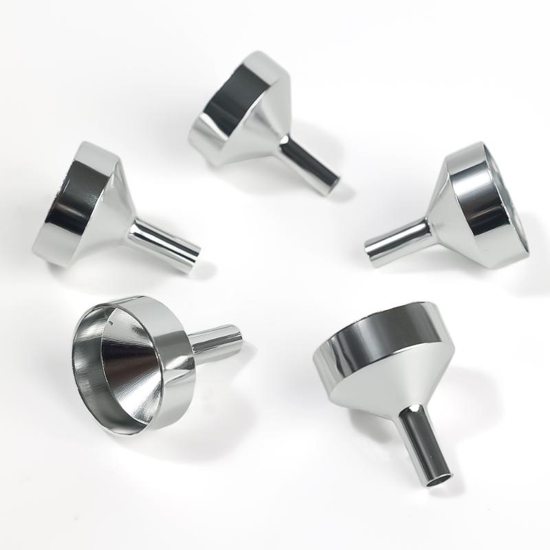 5 шт. Мини-воронка из нержавеющей стали для кухни, воронка для масла и жидкости со съемным фильтром, воронка с широким горлом для консервирования, кухонные принадлежности