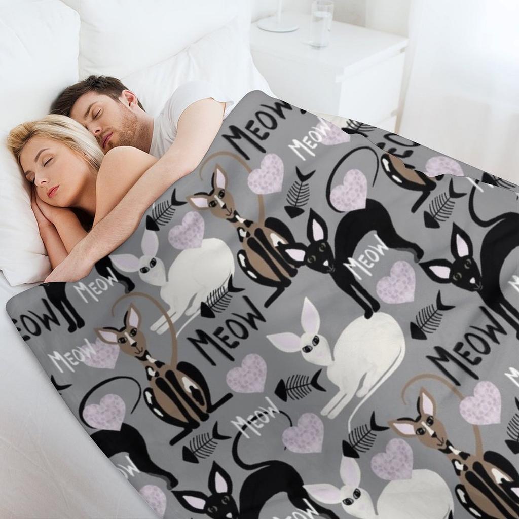 Кошки Корниш-рекс Плед Туристический Декоративный Диваны Диваны Пледы Для Диванов Пледы